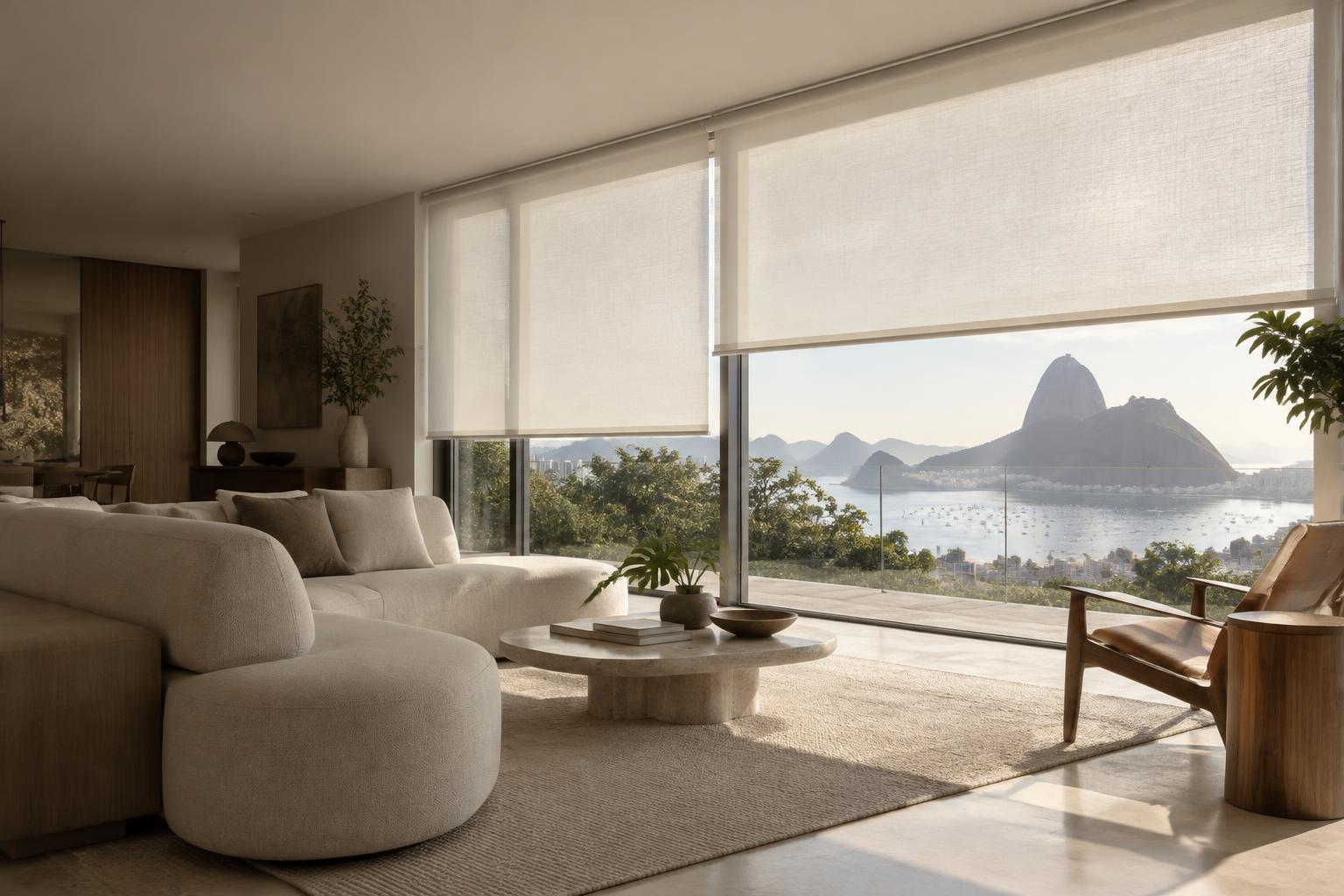 Imagem ilustrativa de persianas residenciais
