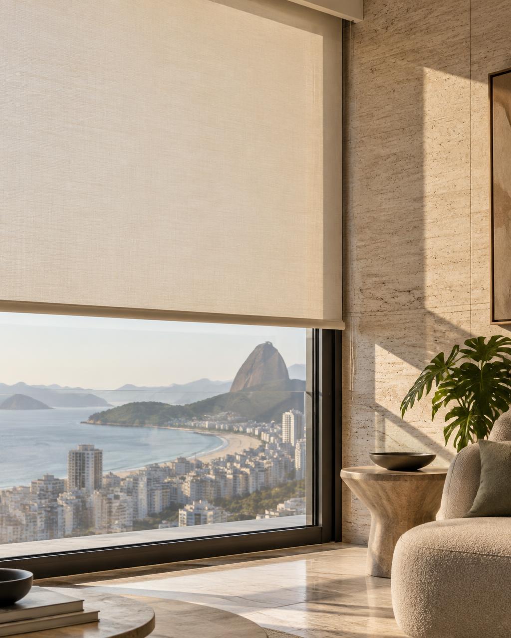 Persiana rolô em ambiente de demonstração